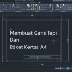 GARIS TEPI GAMBAR TEKNIK || cara mudah dan cepat membuat garis tepi ...