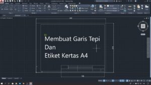 GARIS TEPI GAMBAR TEKNIK || cara mudah dan cepat membuat garis tepi ...